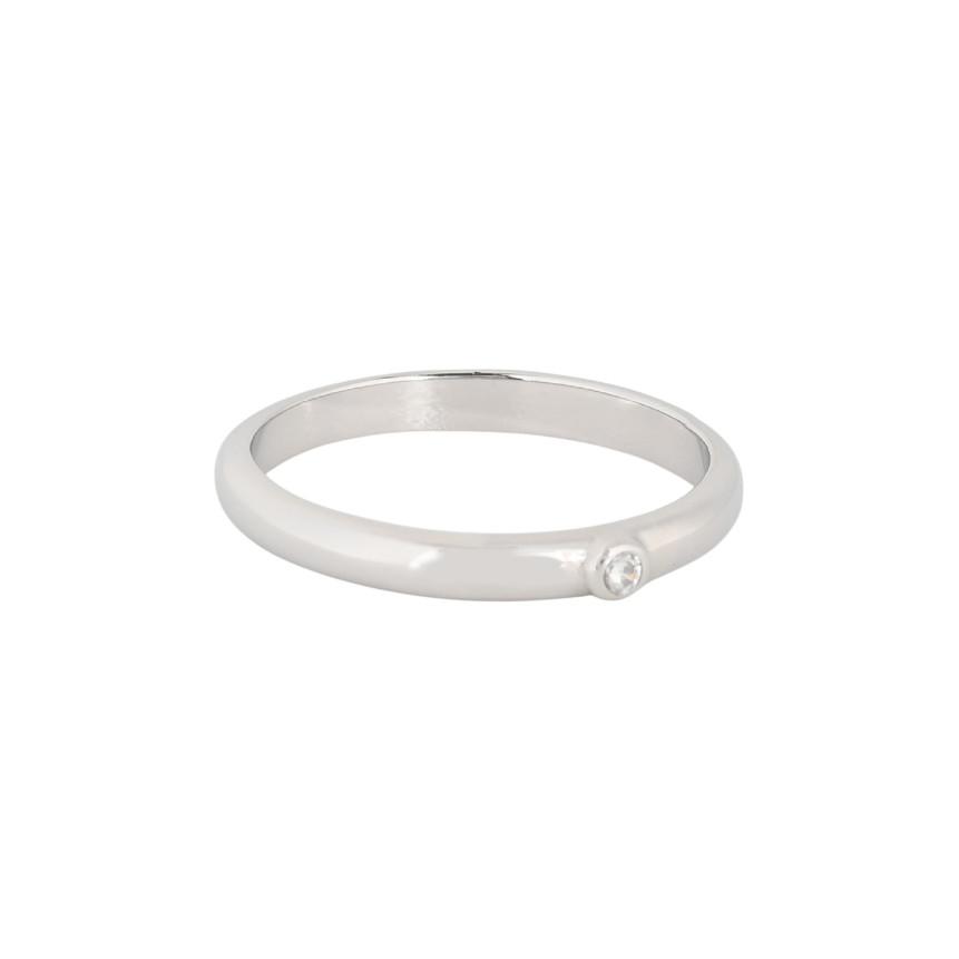 Anello Luxury sottile stile solitario