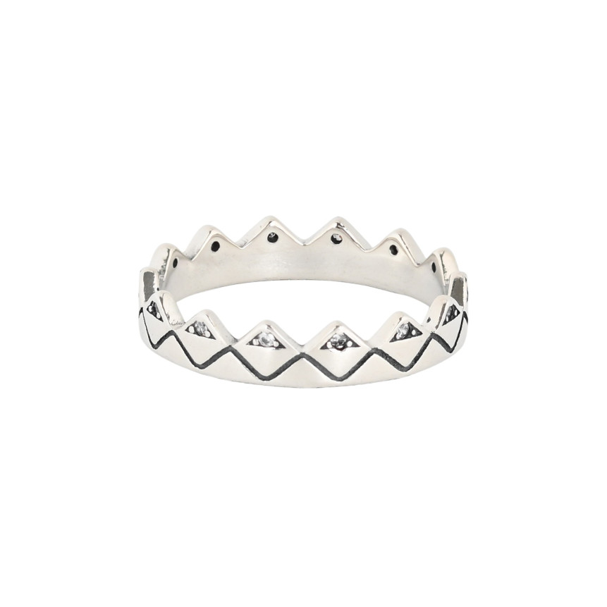 Anillo Luxury corona con circonitas