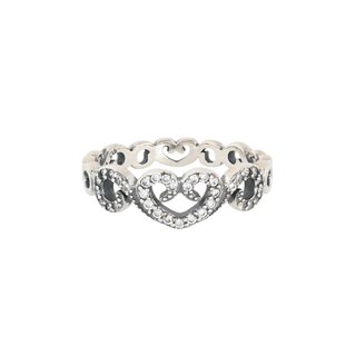 Bague Luxury cœur entrelacé