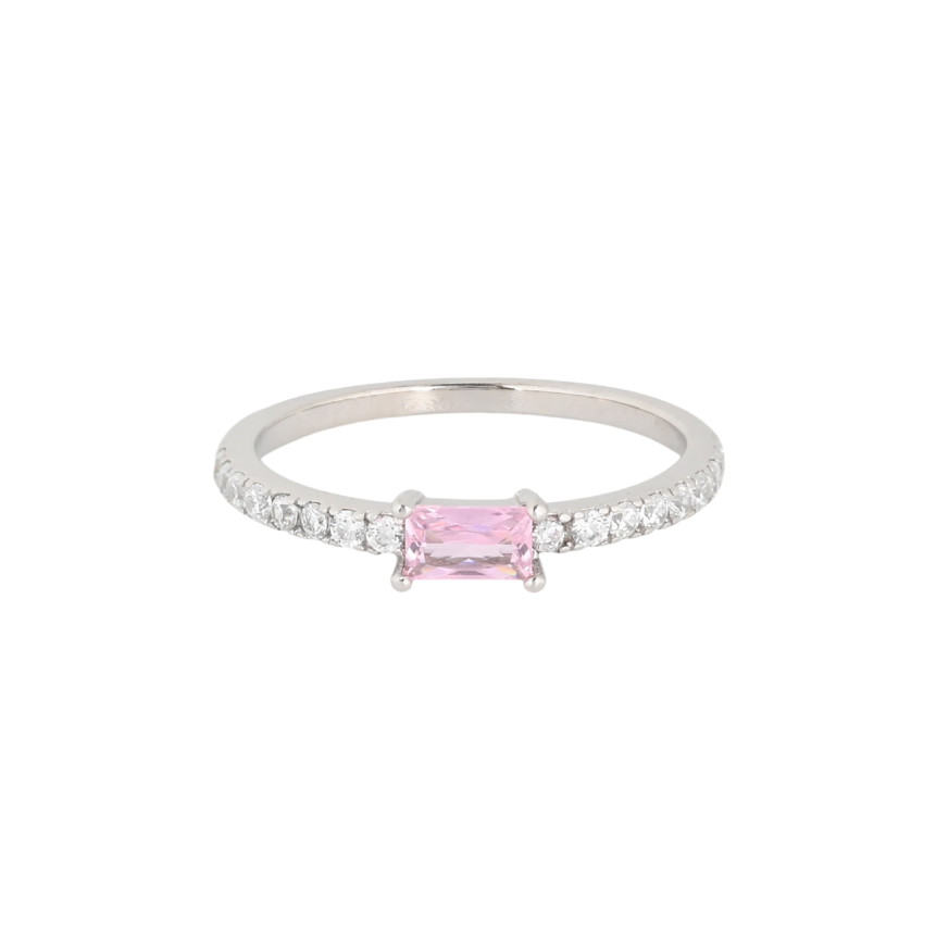 Anello Luxury con pietra colorata
