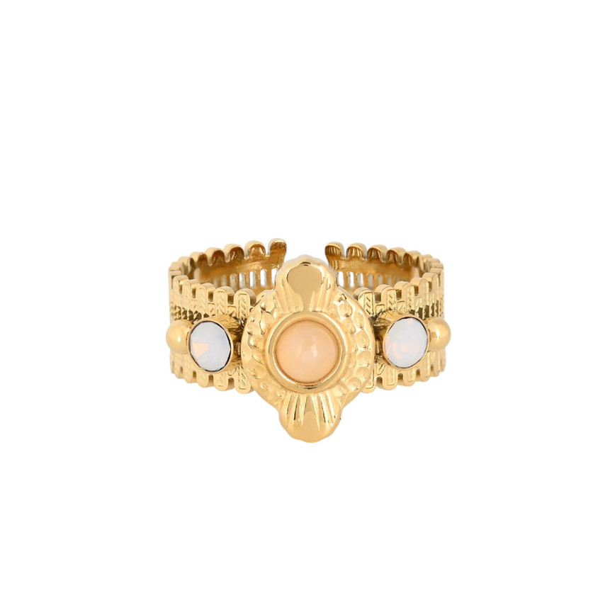 Anel ajustável aço boho GB