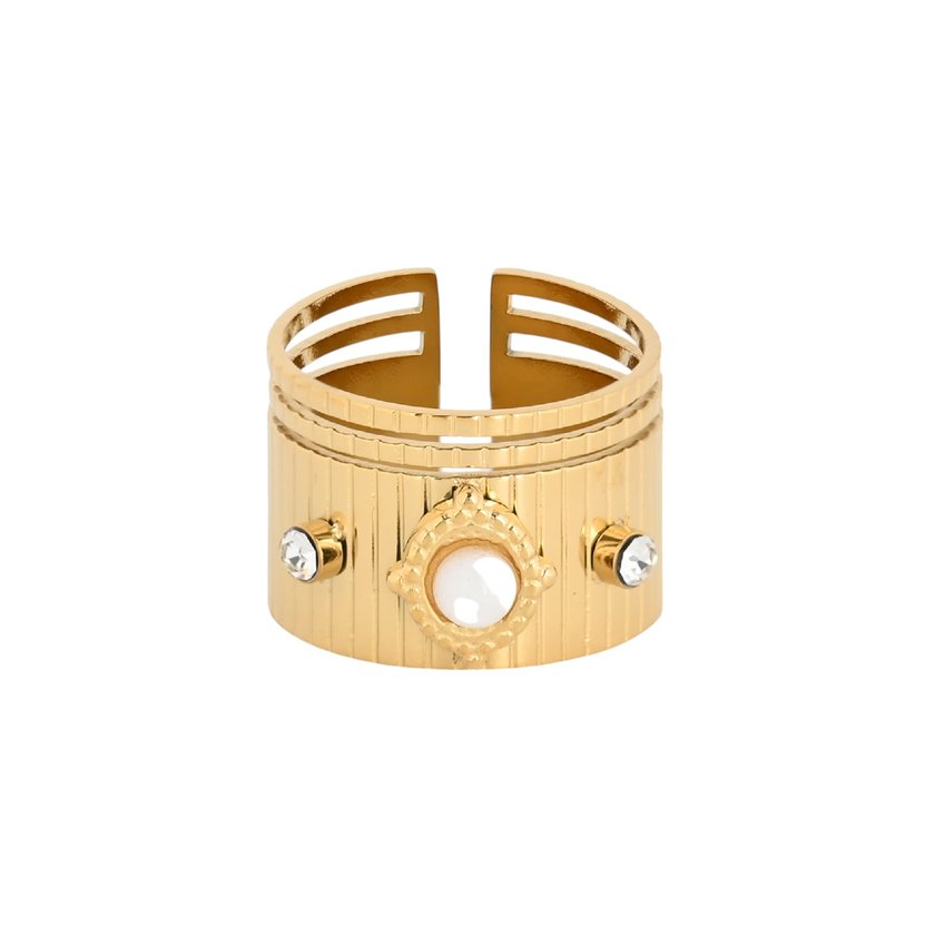 Steel adjustable ring wide GB