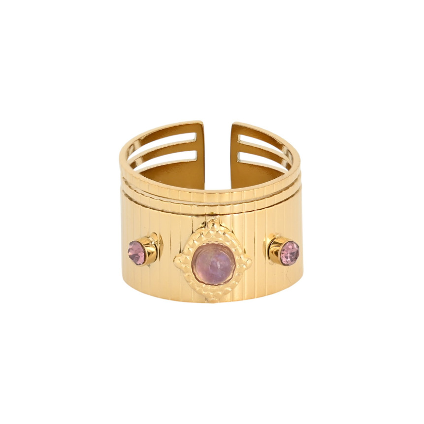 Anello regolabile acciaio largo GB