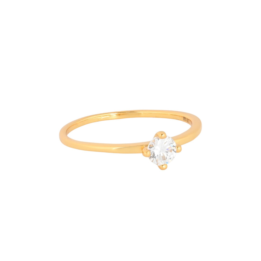Anello solitari S925 di base GB