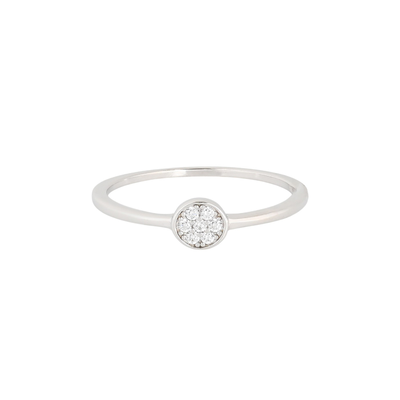 Anillo solitario S925 redondo GB