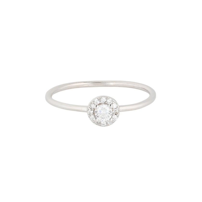 S925 solitaire ring brilliant GB