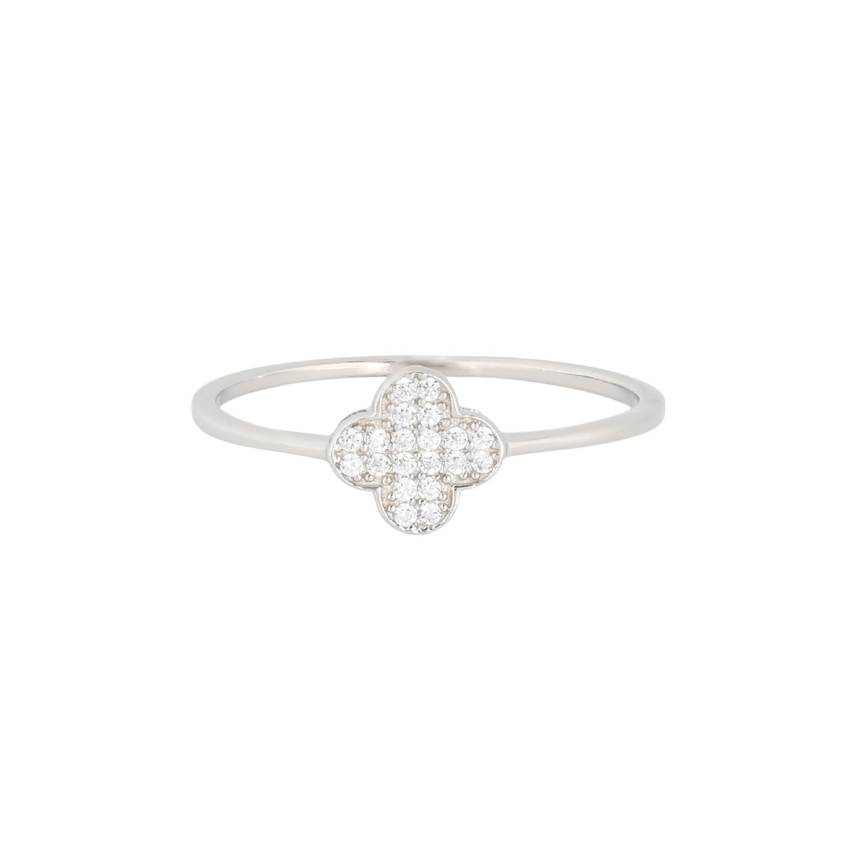 S925 ring whit clover GB
