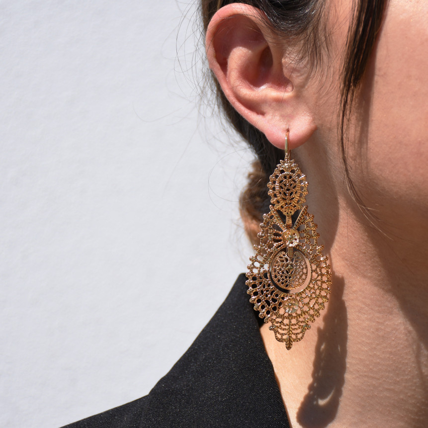 Semi precious earrings rainha GB