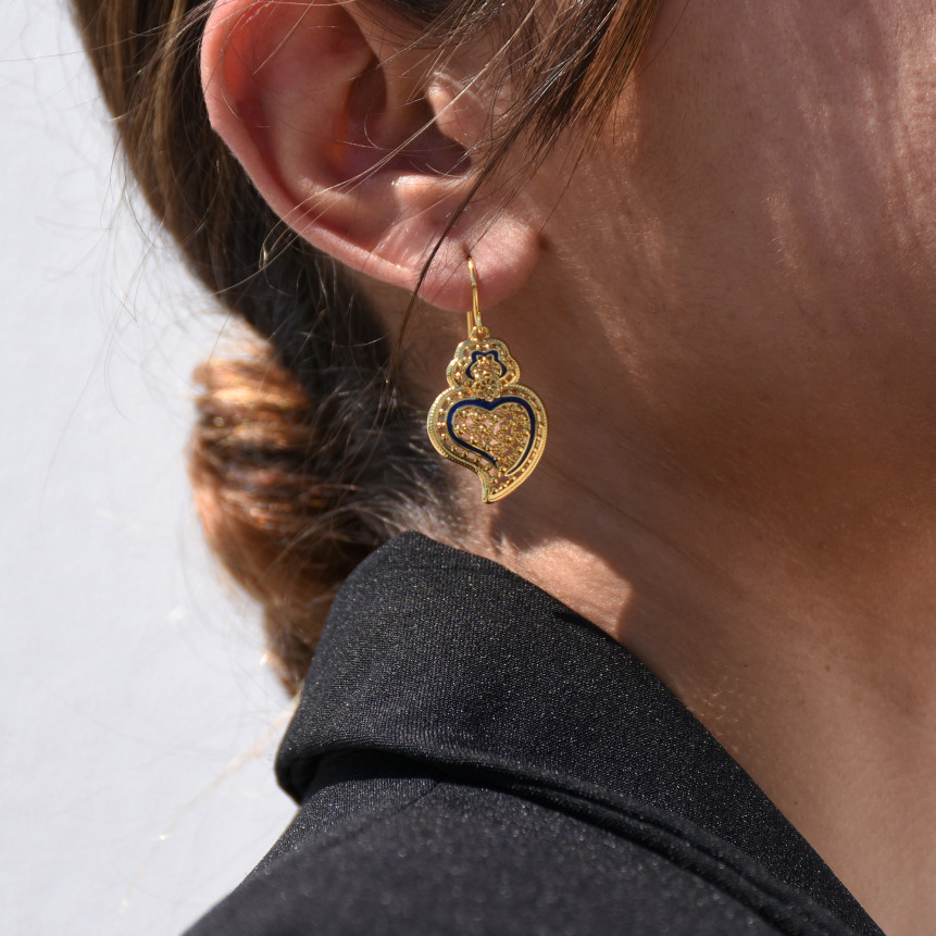 Boucles d'oreilles Encantos cœur de Viana
