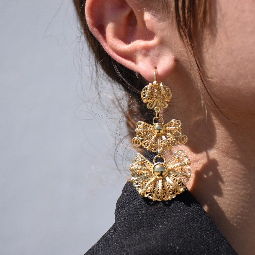 Pendientes Encantos lazo tradicional
