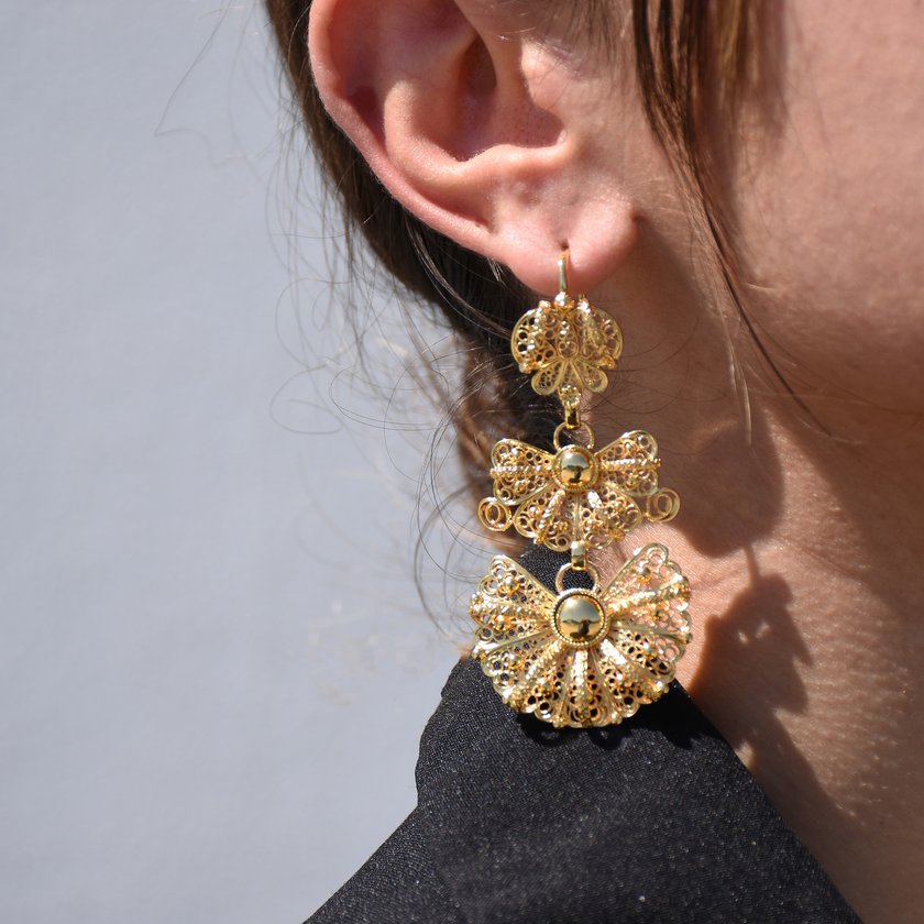 Boucles d'oreilles Encantos Laça traditionnel