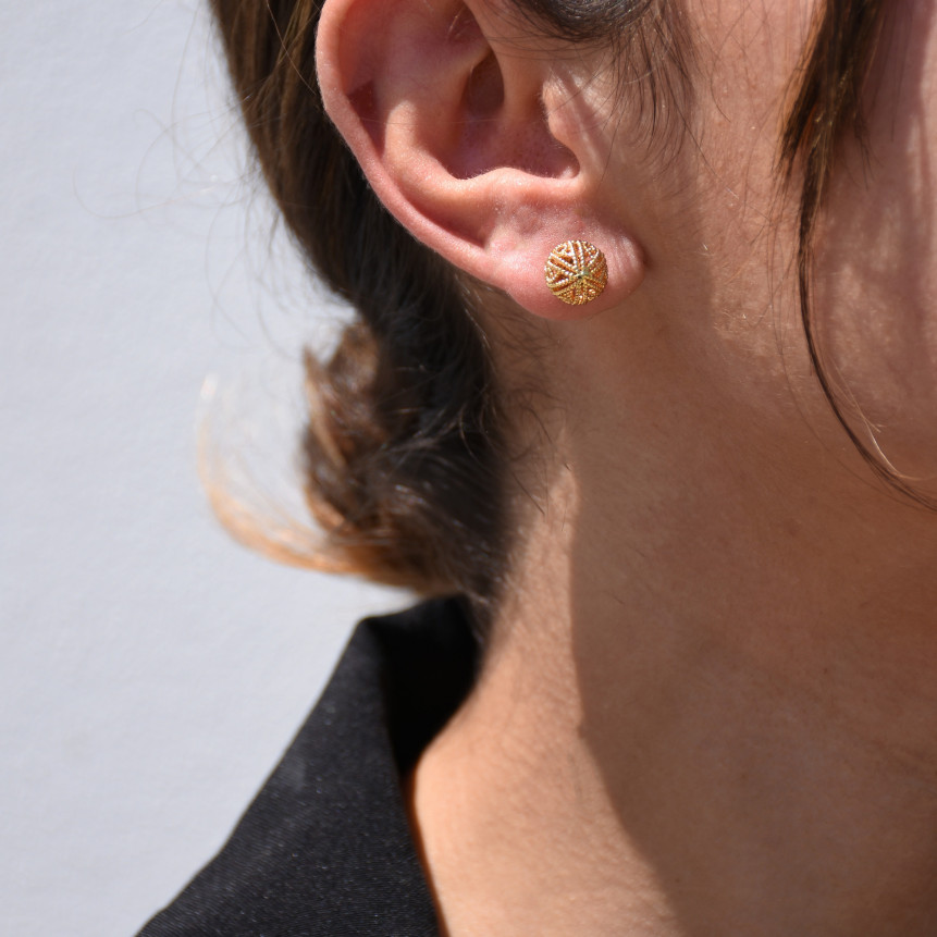 Semi precious earrings bolas de viana GB