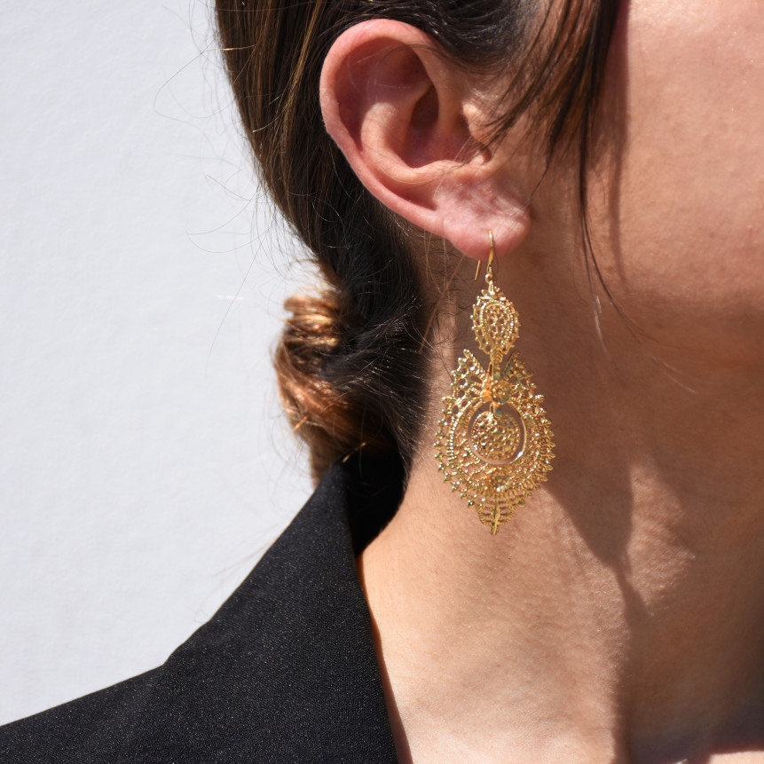 Semi precious earrings rainha GB