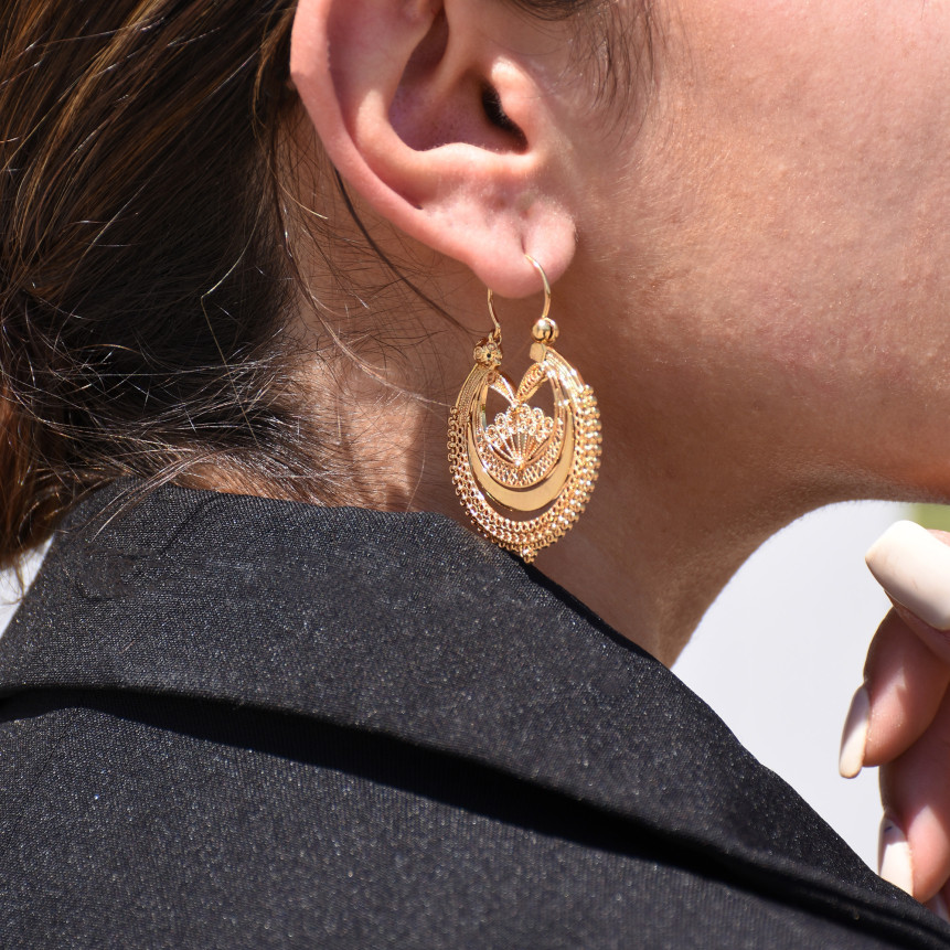 Boucles d\'oreilles semi précieuses GB