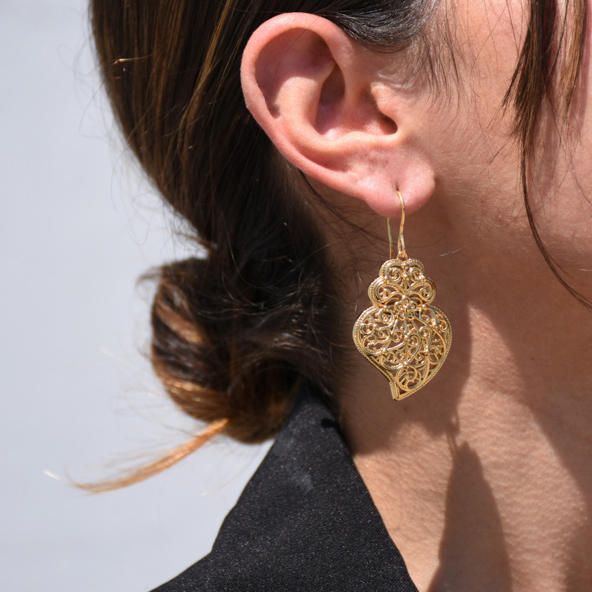 Boucles d’oreilles coração de viana traditionnelles GB