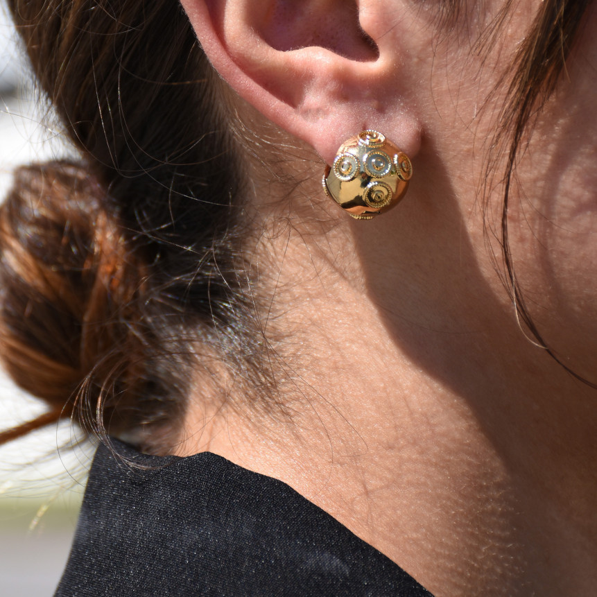 Boucles d\'oreilles bola de viana GB
