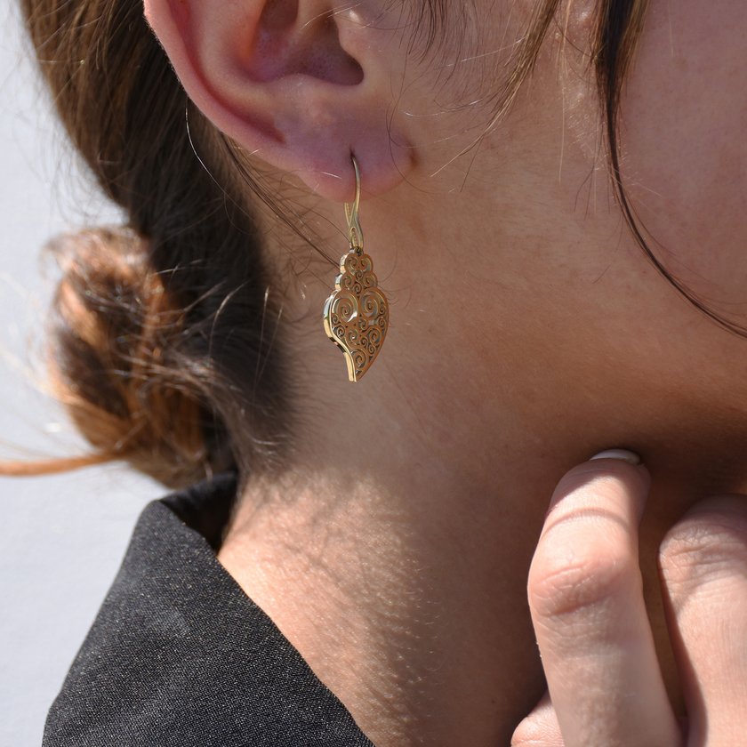 Coração de viana steel earrings GB