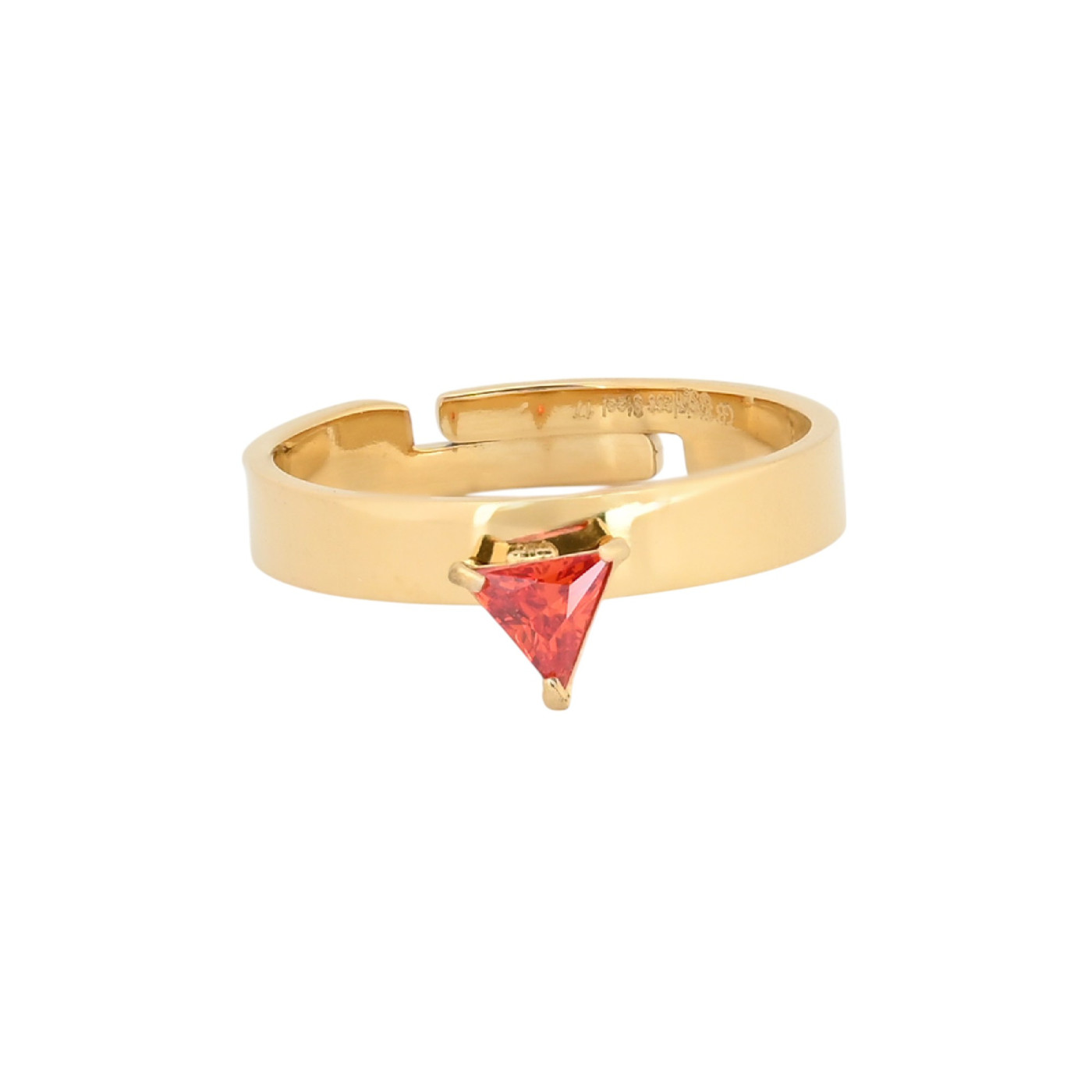 Anello regolabile acciaio forme geometriche GB