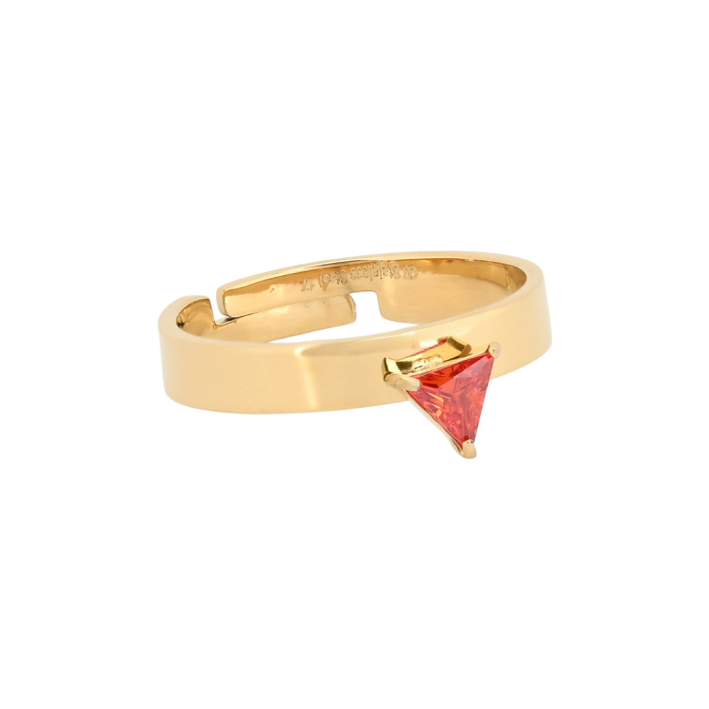 Anello regolabile acciaio forme geometriche GB