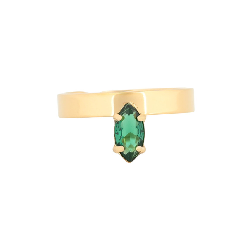 Steel adjustable ring geometric shapes GB