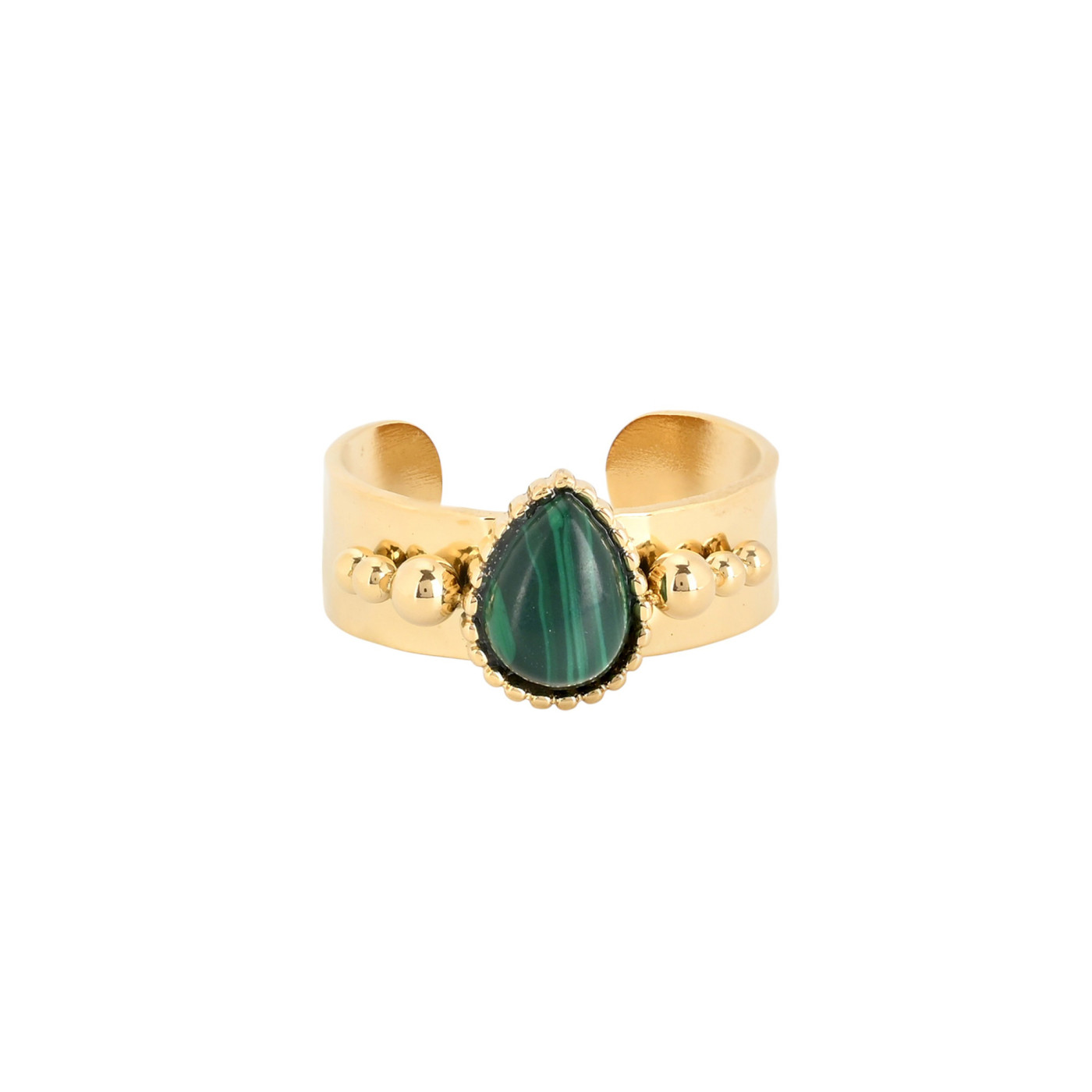Anillo ajustable acero oval GB