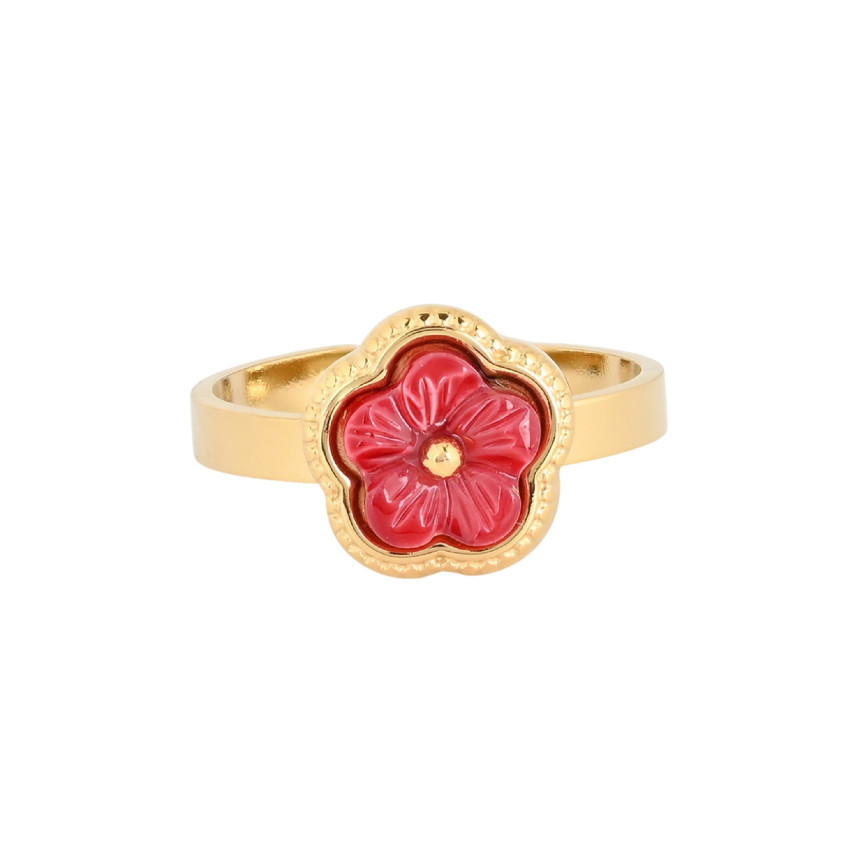 Steel adjustable ring flower GB