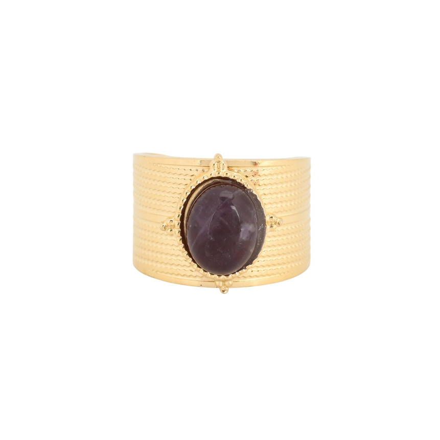 Anello in acciaio rotondo largo GB