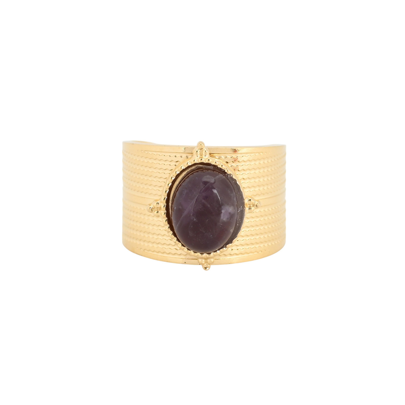 Anillo en acero redondo ancho GB