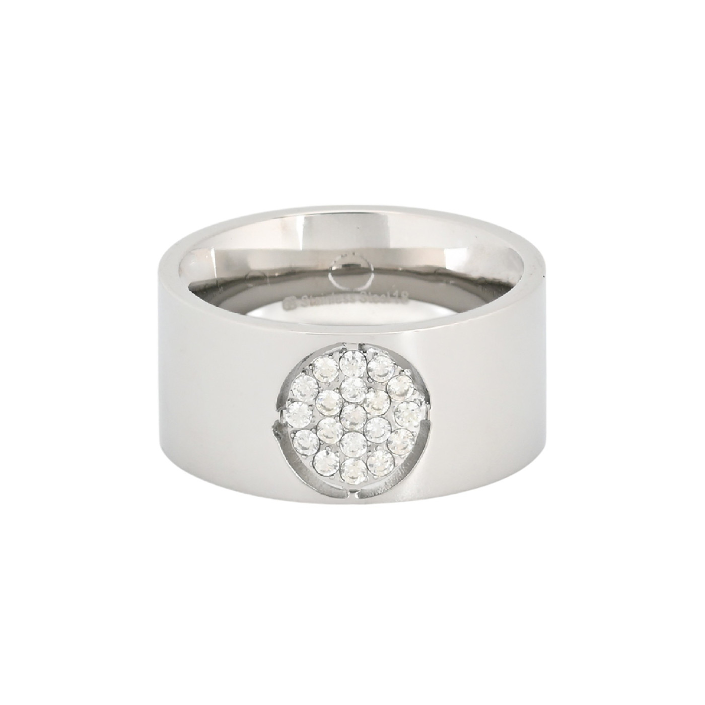Anello acciaio spesso cerchio GB