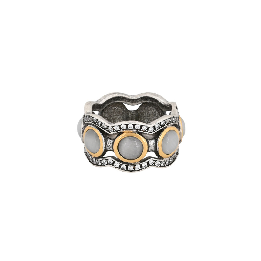 Bague classique oeil de chat GB