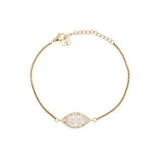 Semi precious eye bracelet with zirconies GB