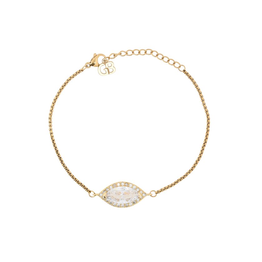 Bracciale occhio semi preziosi con zirconità GB