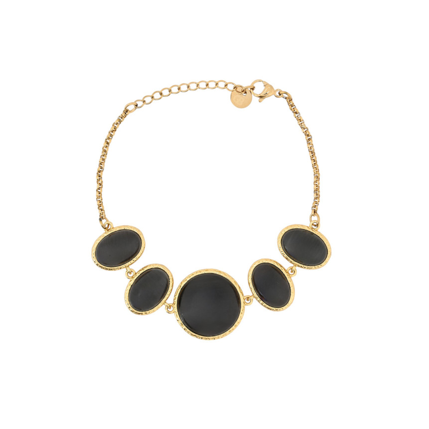Bracelet 5 pierres ovales GB