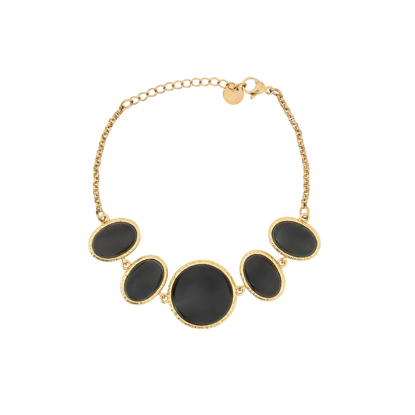 Bracelet 5 pierres ovales GB