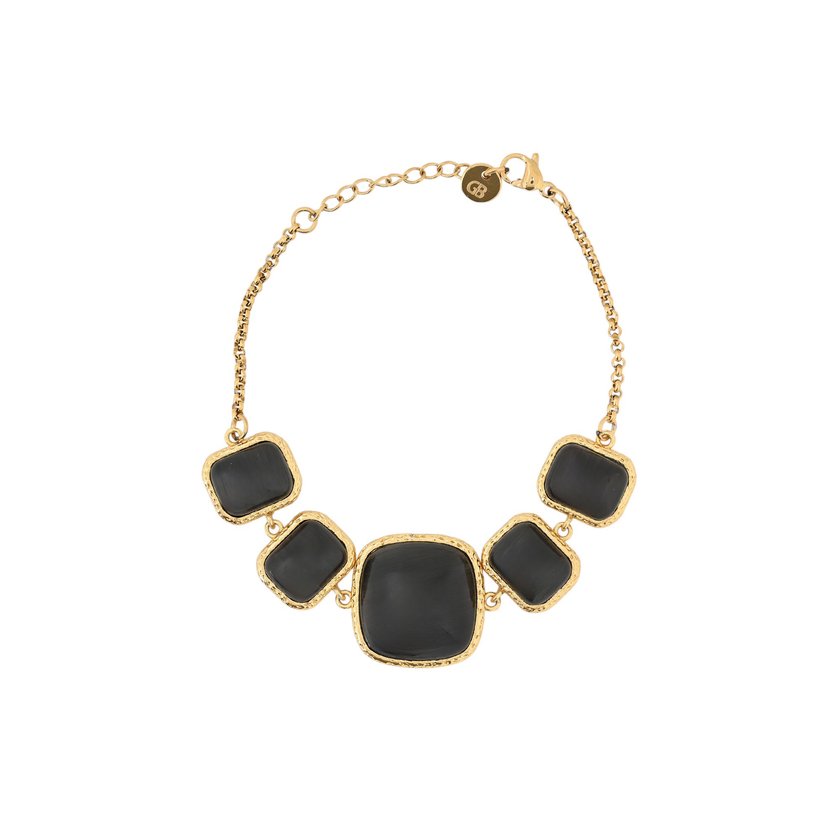 Bracciale BeLove con pietre quadrate