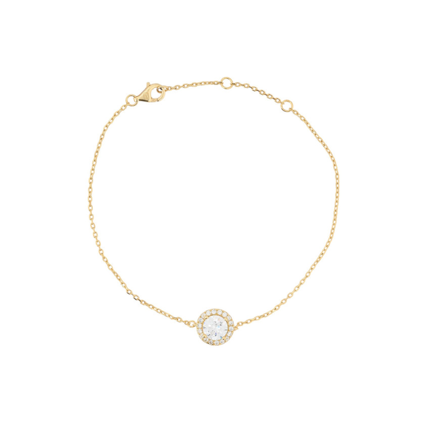 Pulsera Luxury redonda transparente