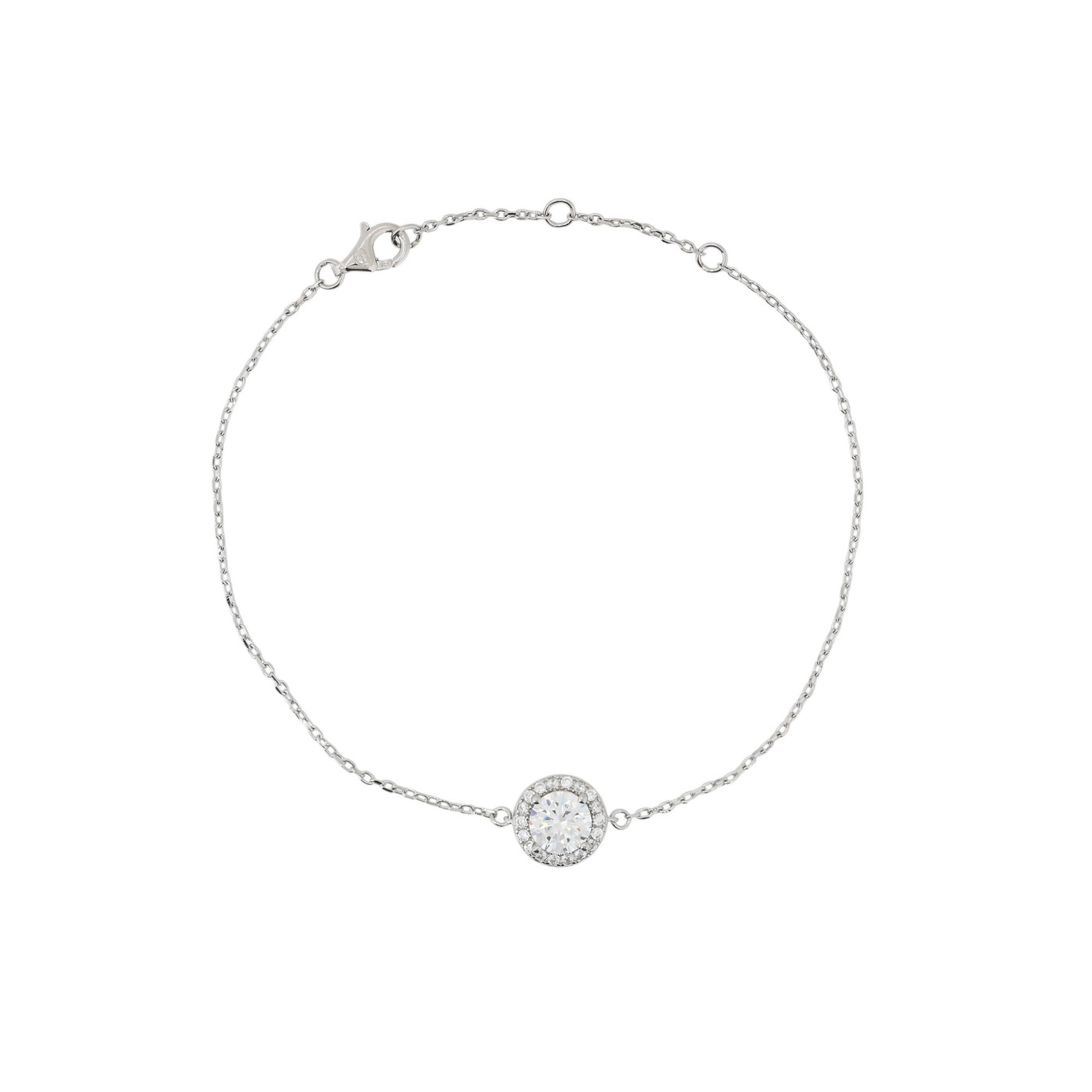 Pulsera Luxury redonda transparente