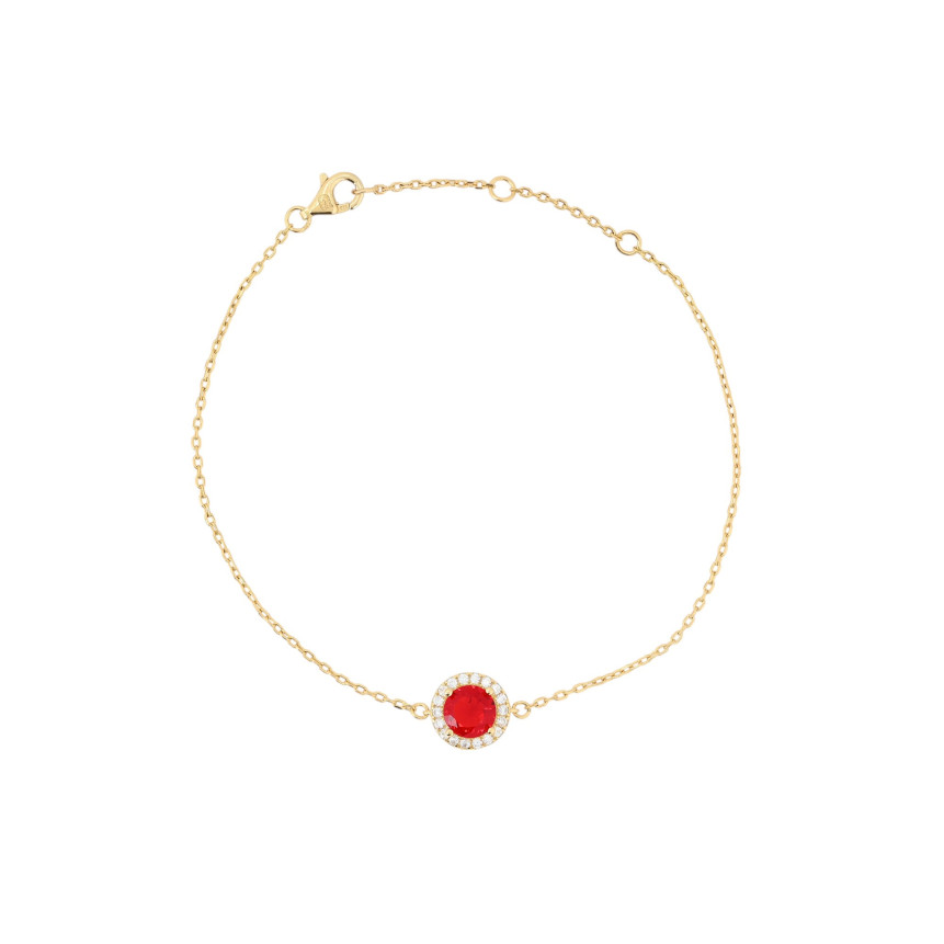 Pulsera Luxury redonda roja
