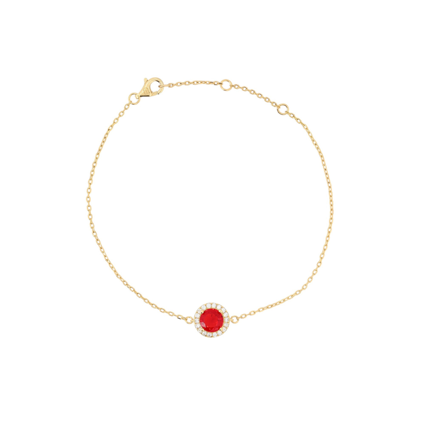 Pulsera Luxury redonda roja
