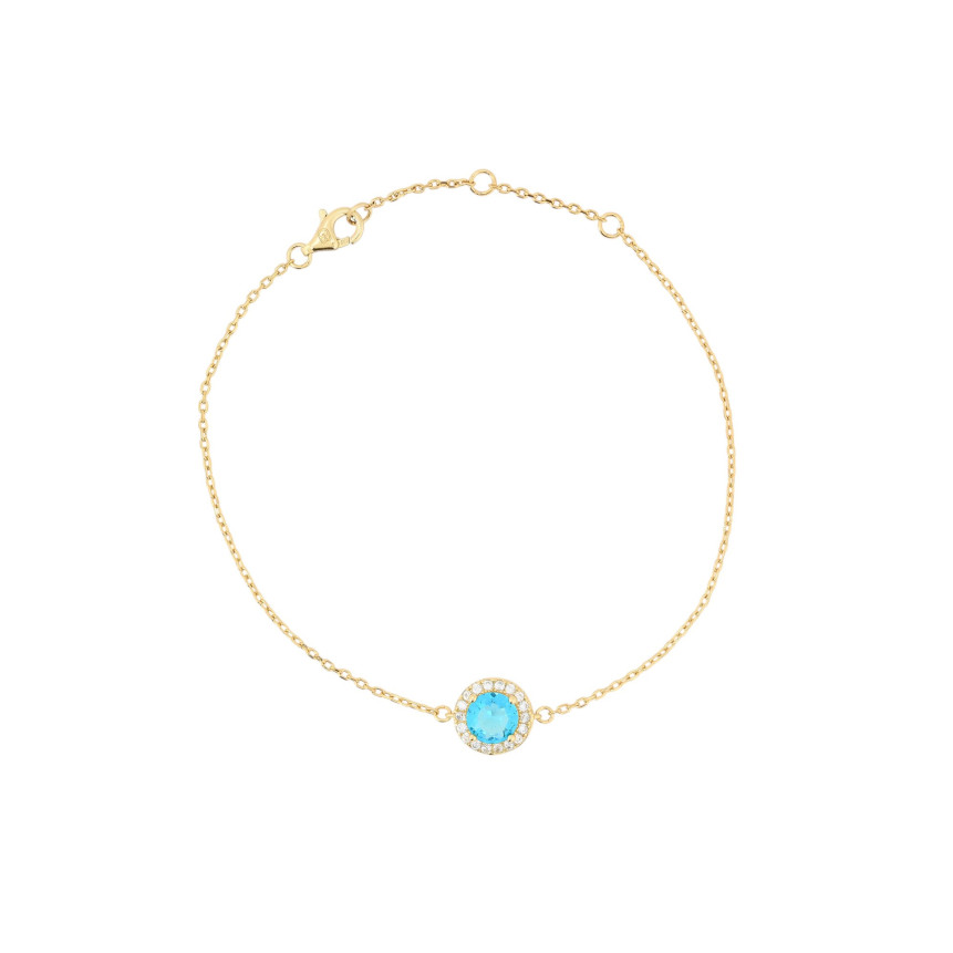 Pulsera Luxury redonda azul