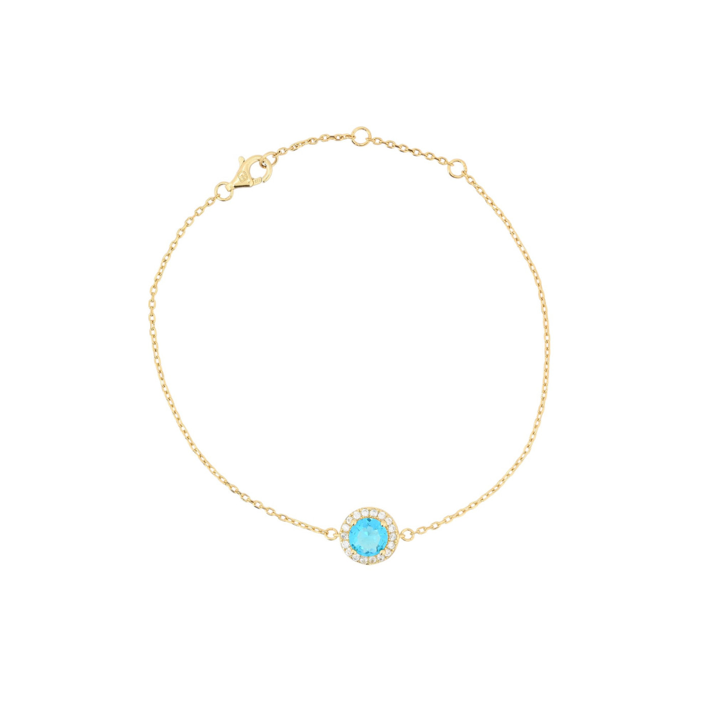 Pulsera Luxury redonda azul