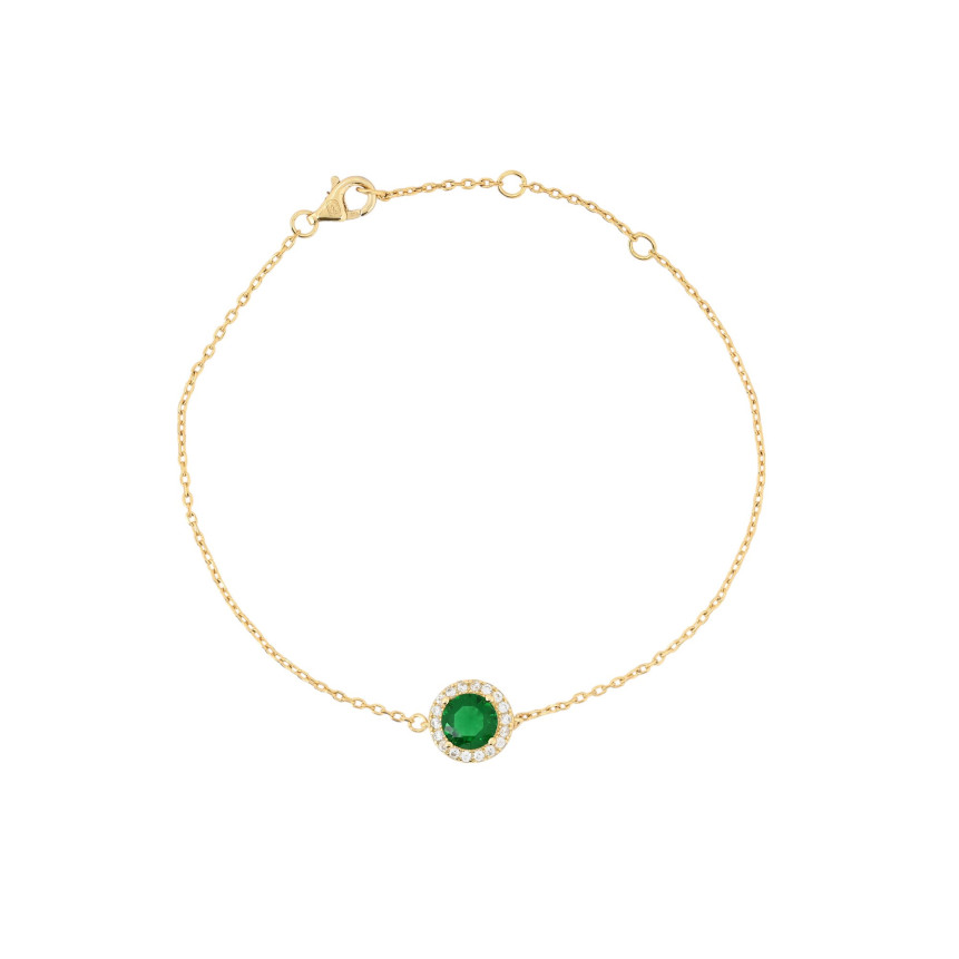 Pulsera Luxury redonda verde