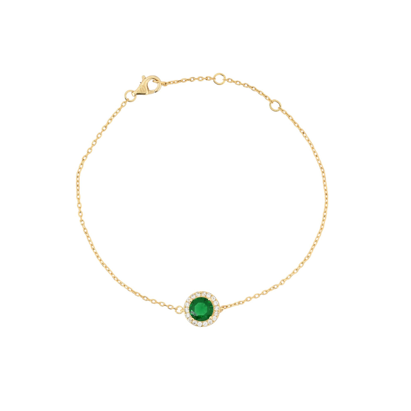 Pulsera Luxury redonda verde