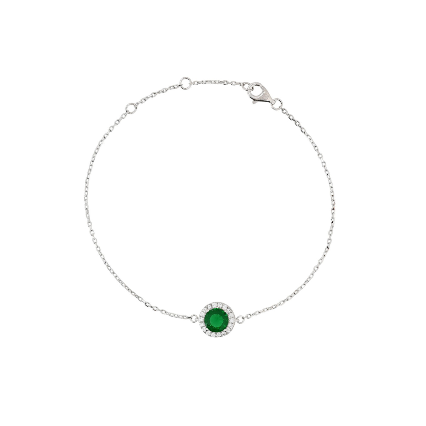 Pulsera Luxury redonda verde