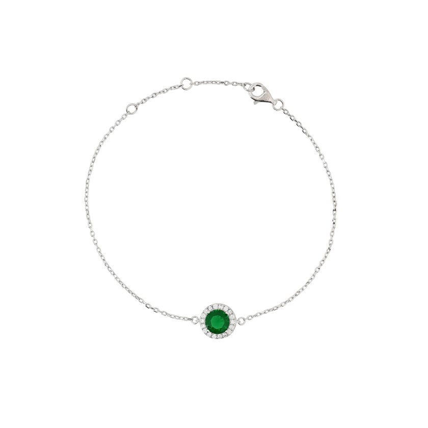 Luxury round green bracelet