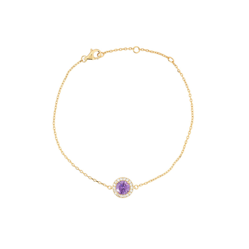 Pulsera Luxury redonda lila