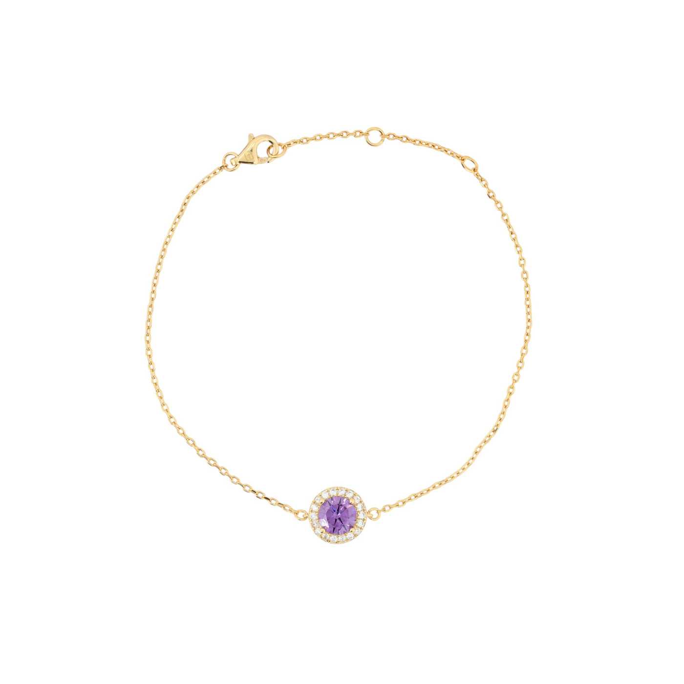 Pulsera Luxury redonda lila