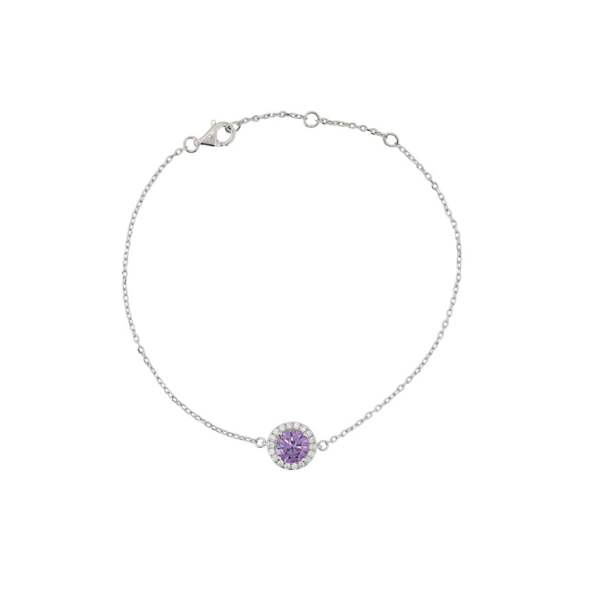 Pulsera Luxury redonda lila