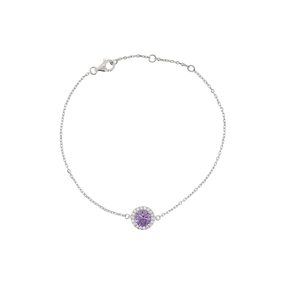 Pulsera Luxury redonda lila