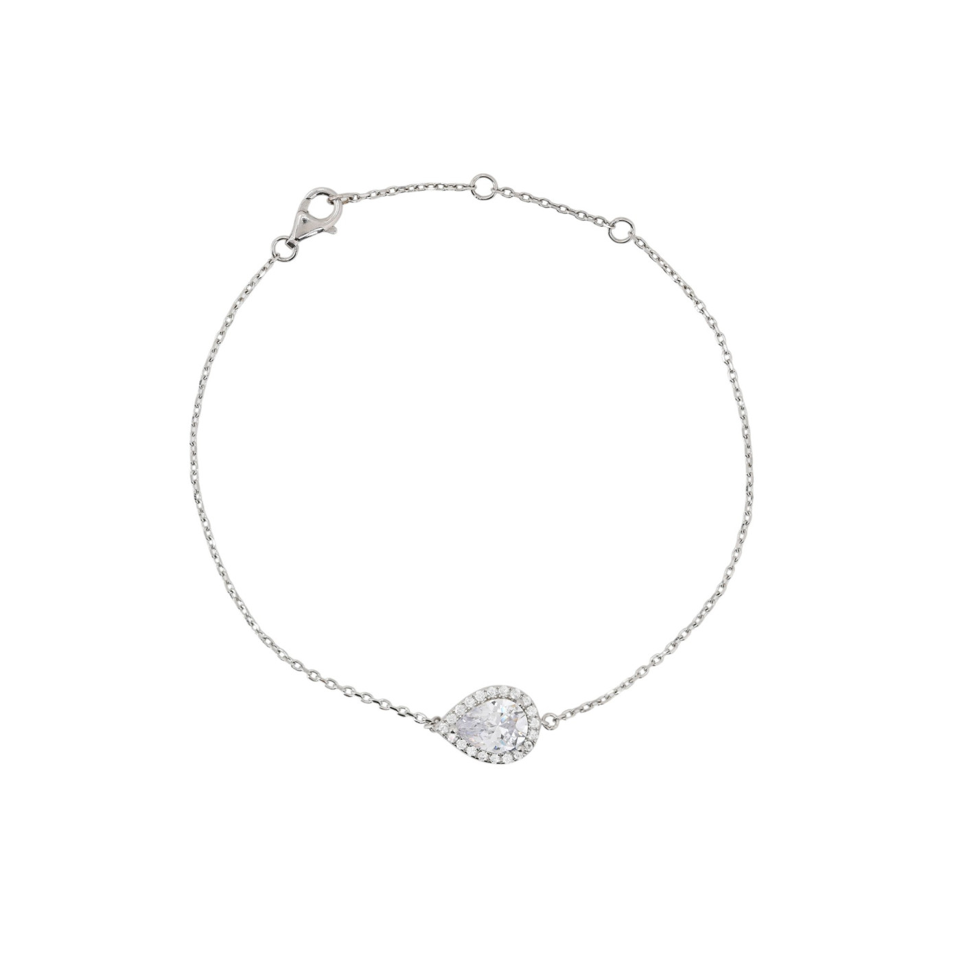 Pulsera S925 oval transparente GB